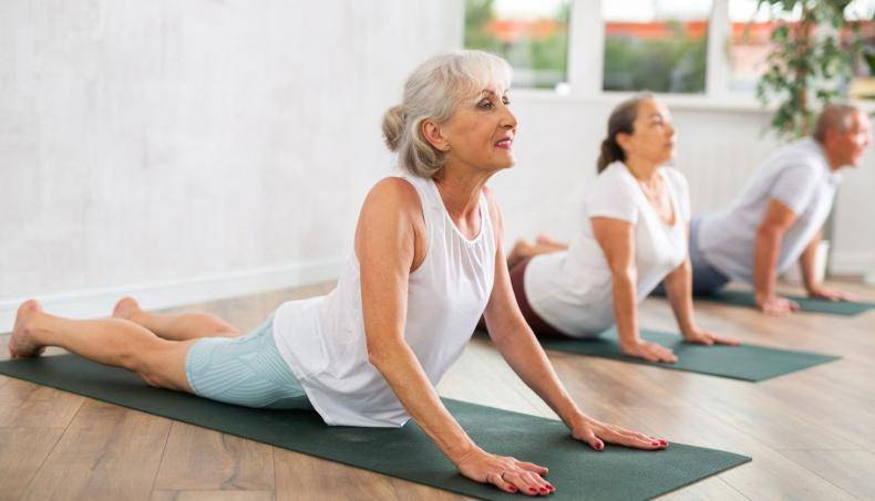 Senior Woman Doing Yoga
