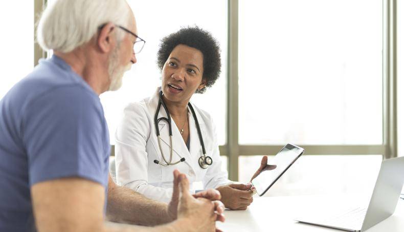 Doctor patient brain health