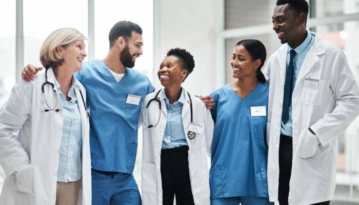 Physicians Huddled Together