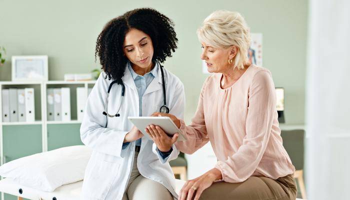 PCP discussing care plan with patient