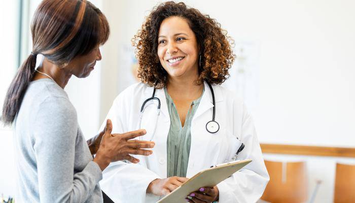 PCP speaking with patient about their health