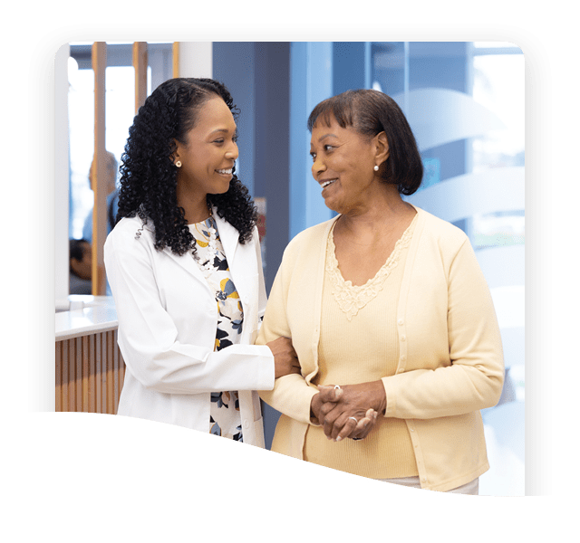 Dr. Alexandria Beranger with Patient 